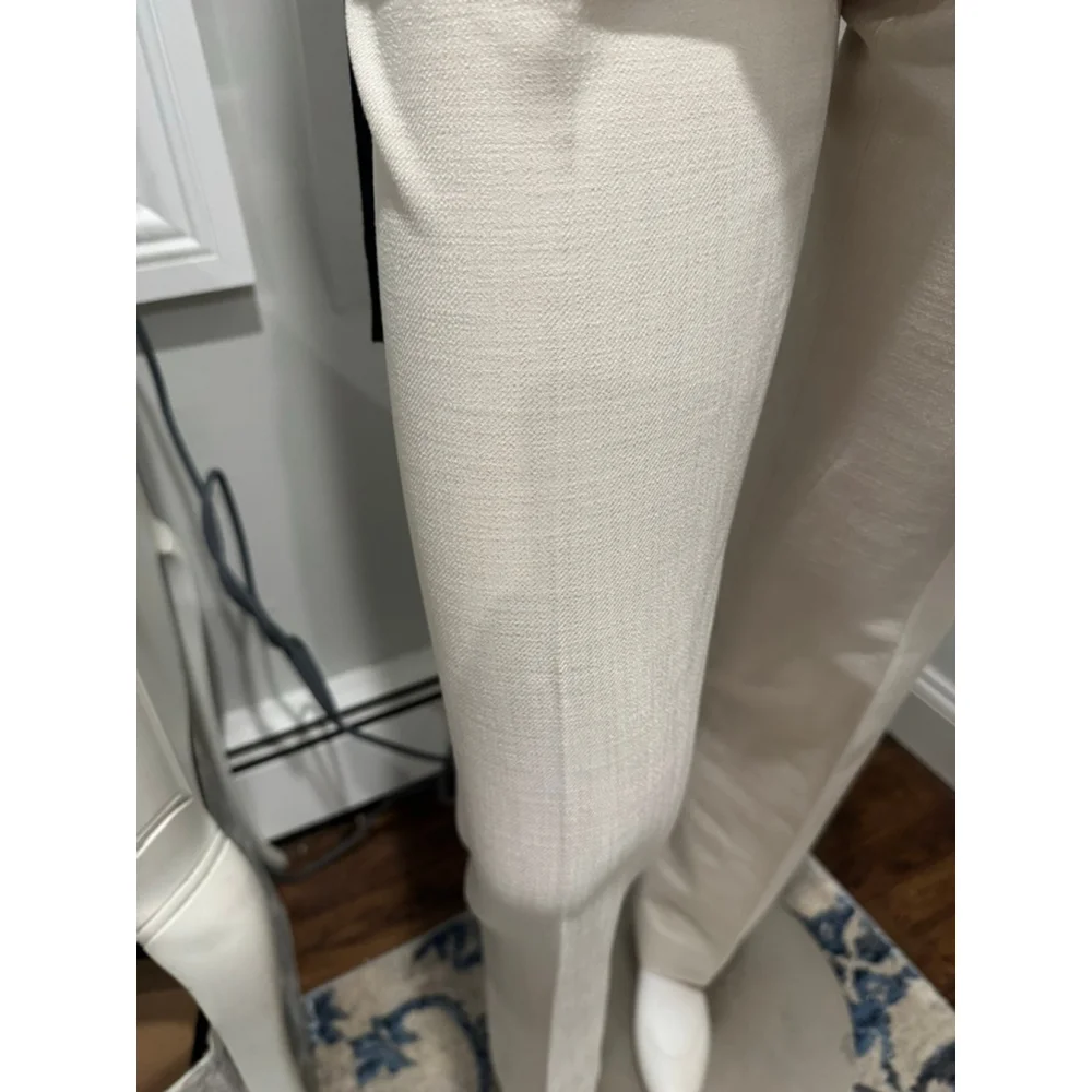 Piazza Sempione NWT | Women's Italian Tailored Trousers | Ivory | IT 38 (US 0-2) - Picture 8 of 12